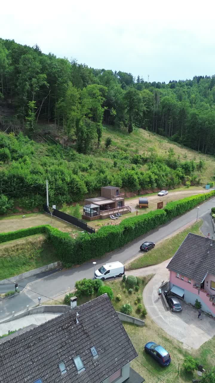 Le chalet, vu du ciel — Chalet Aux Sons des Cloches — Rosteig